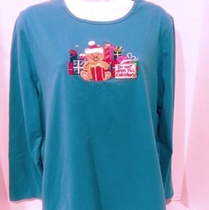 Ladies Club Don't Open Til Christmas 2x Long Sleeve Shirt